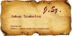 Jakus Szabolcs névjegykártya